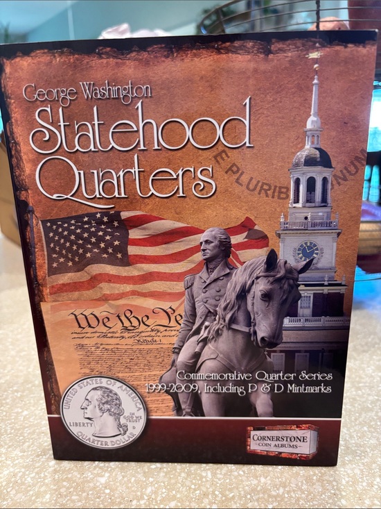Cornerstone Other - Cornerstone National Park Quarters Coin Album 1999 2009 P&D Collection Book